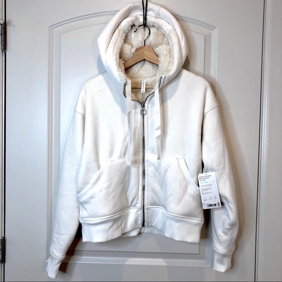 NWT Athleta Cozy Sherpa Reversible Jacket White - Picture 7 of 16
